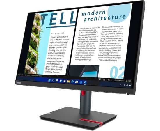 Монітор Lenovo P24h-30 (63B3GAT6UA), зображення 3