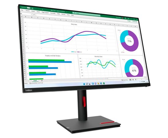 Монитор Lenovo T32h-30 (63D3GAT1UA), изображение 2 Монитор Lenovo T32h-30 (63D3GAT1UA), изображение 2