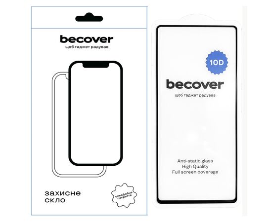 Стекло защитное BeCover Google Pixel 7 10D Black (711489)