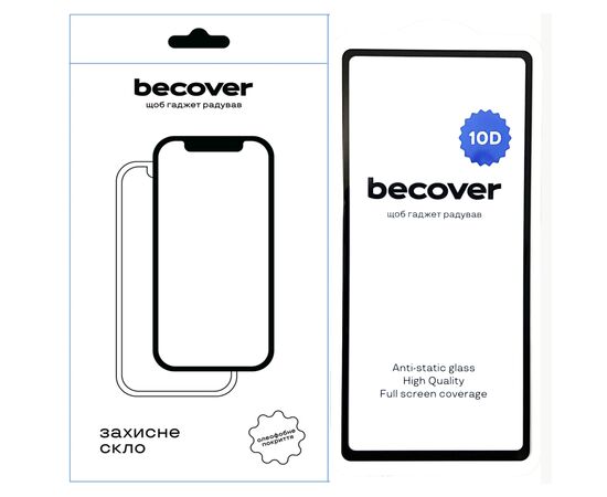 Стекло защитное BeCover Google Pixel 7a 10D Black (711490)