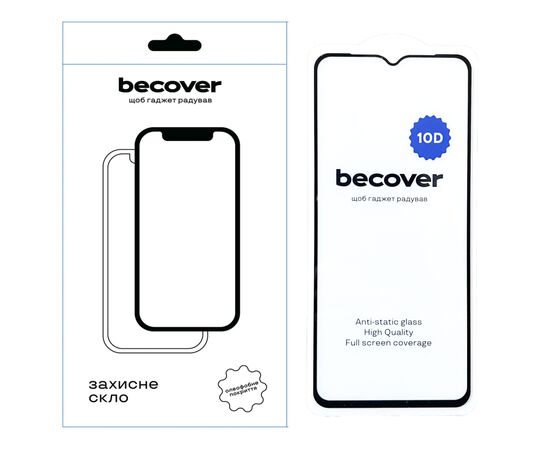 Стекло защитное BeCover Honor X6a 10D Black (711333)
