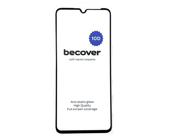 Стекло защитное BeCover Honor X7a 10D Black (711334), изображение 3 Стекло защитное BeCover Honor X7a 10D Black (711334), изображение 3