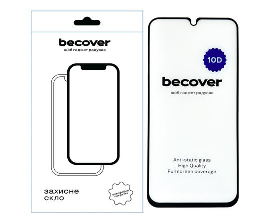 Стекло защитное BeCover Samsung Galaxy M34 5G SM-M346 10D Black (711358)