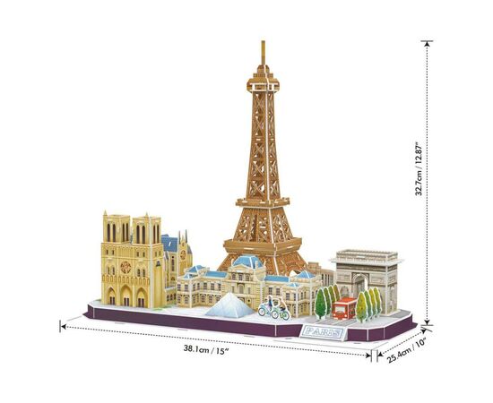 Пазл Cubic Fun City line Paris (MC254h), изображение 8 Пазл Cubic Fun City line Paris (MC254h), изображение 8