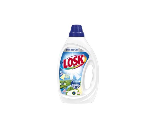 Гель для прання Losk Гірське Озеро Для білих та світлих речей 990 мл (9000101599985)