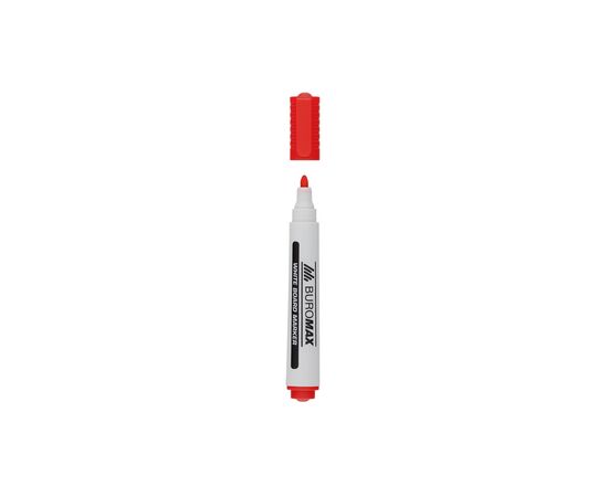 Маркер Buromax для магнітних дошок, червоний, 2-4 мм, спиртова основа (BM.8800-05)
