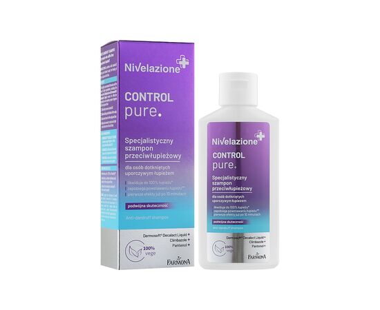 Шампунь Farmona Nivelazione Control Pure Против перхоти 100 мл (5900117973486), изображение 2 Шампунь Farmona Nivelazione Control Pure Против перхоти 100 мл (5900117973486), изображение 2