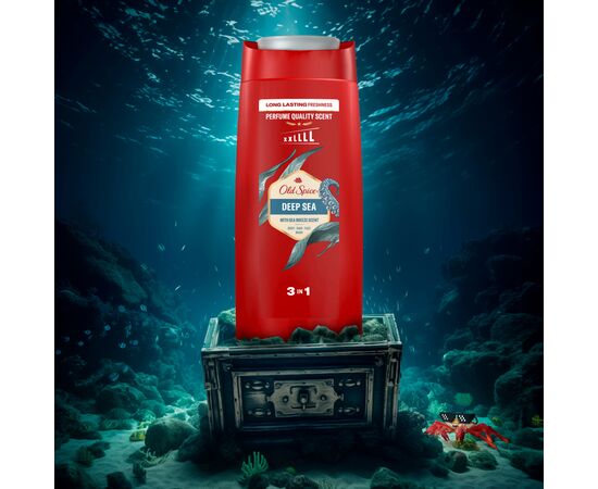 Гель для душа Old Spice Deep Sea 675 мл (8700216011365), изображение 2 Гель для душа Old Spice Deep Sea 675 мл (8700216011365), изображение 2