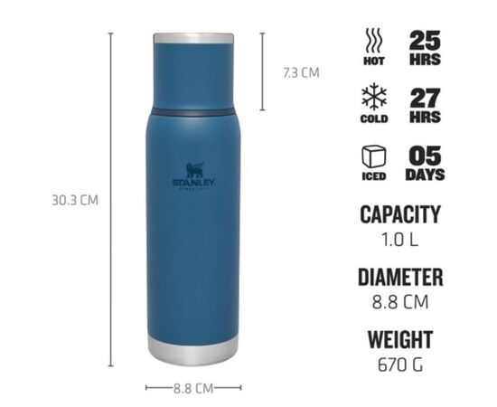 Термос Stanley Adventure To-Go Abyss 1 л (1210001904118), изображение 3 Термос Stanley Adventure To-Go Abyss 1 л (1210001904118), изображение 3