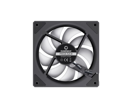 Кулер для корпуса Gamemax FN12A-S2I-R, изображение 8 Кулер для корпуса Gamemax FN12A-S2I-R, изображение 8