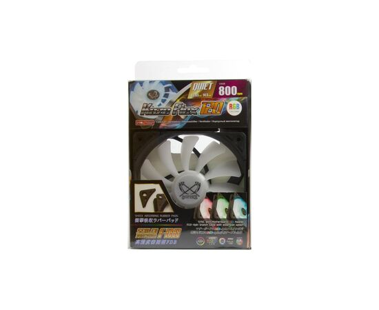 Кулер для корпуса Scythe Kaze Flex 120 RGB Fan (SU1225FD12LR-RD), изображение 10 Кулер для корпуса Scythe Kaze Flex 120 RGB Fan (SU1225FD12LR-RD), изображение 10