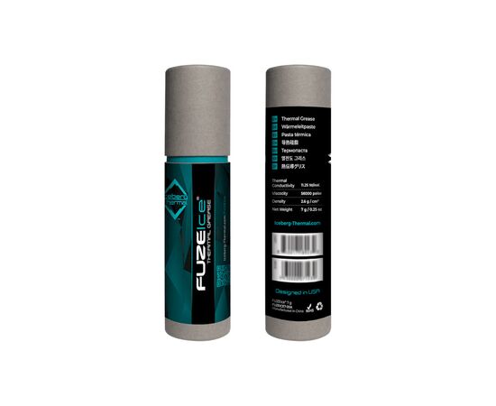 Термопаста Iceberg Thermal FUZEIce 7g (BLACKICE8G-00A), изображение 4 Термопаста Iceberg Thermal FUZEIce 7g (BLACKICE8G-00A), изображение 4