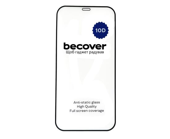 Стекло защитное BeCover Apple iPhone 12 10D Black (711324), изображение 3 Стекло защитное BeCover Apple iPhone 12 10D Black (711324), изображение 3