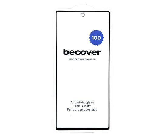 Стекло защитное BeCover Google Pixel 6A 10D Black (711488), изображение 3 Стекло защитное BeCover Google Pixel 6A 10D Black (711488), изображение 3