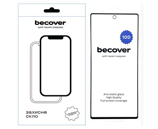 Стекло защитное BeCover Google Pixel 6A 10D Black (711488)