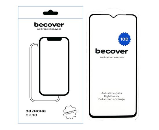 Скло захисне BeCover Samsung Galaxy A04e SM-A042 10D Black (711347)