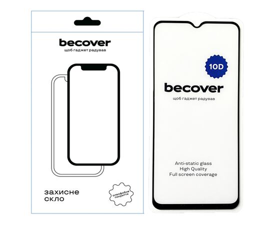Скло захисне BeCover Samsung Galaxy M14 5G SM-M146 10D Black (711356)