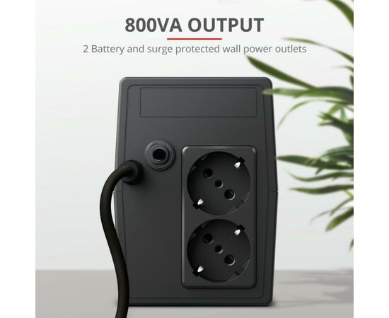 Источник бесперебойного питания Trust Paxxon 800VA UPS 2 Outlets (23503_TRUST), изображение 8 Источник бесперебойного питания Trust Paxxon 800VA UPS 2 Outlets (23503_TRUST), изображение 8