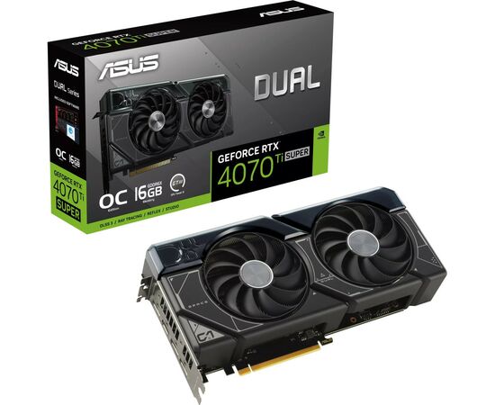 Видеокарта ASUS GeForce RTX4070Ti SUPER 16Gb DUAL OC (DUAL-RTX4070TIS-O16G), изображение 11 Видеокарта ASUS GeForce RTX4070Ti SUPER 16Gb DUAL OC (DUAL-RTX4070TIS-O16G), изображение 11