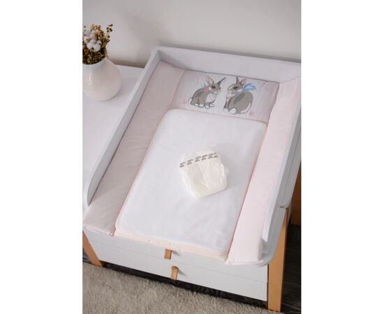 Пеленальний матрацик Верес Summer Bunny pink NEW 50х70 см (426.3.1)