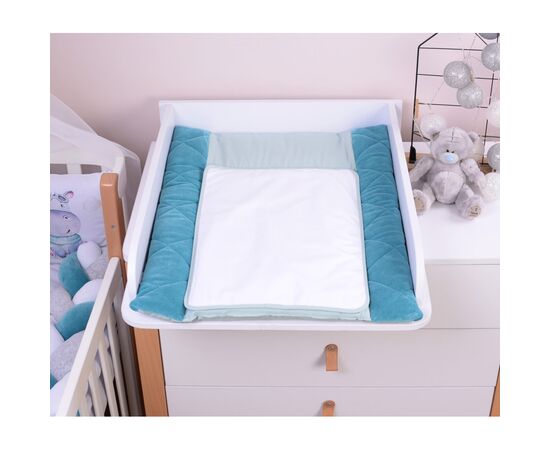 Пеленальный матрасик Верес Velour Aquamarine 50х70 см (429.01), изображение 3 Пеленальный матрасик Верес Velour Aquamarine 50х70 см (429.01), изображение 3
