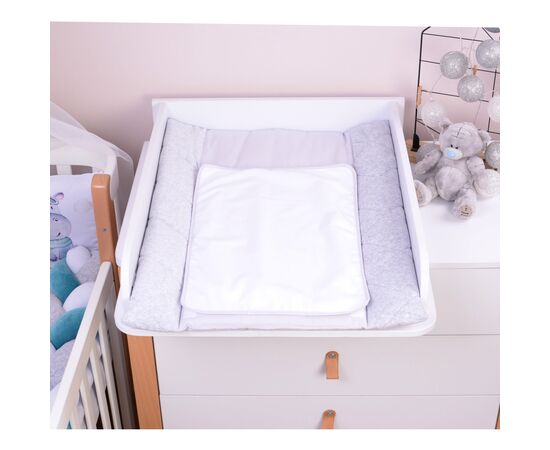 Пеленальный матрасик Верес Velour Grey melange 50х70 см (429.03), изображение 3