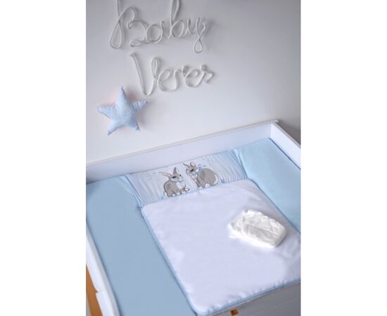 Пеленальный матрасик Верес Summer Bunny blue NEW 72х80 см (426.6.1), изображение 5 Пеленальный матрасик Верес Summer Bunny blue NEW 72х80 см (426.6.1), изображение 5