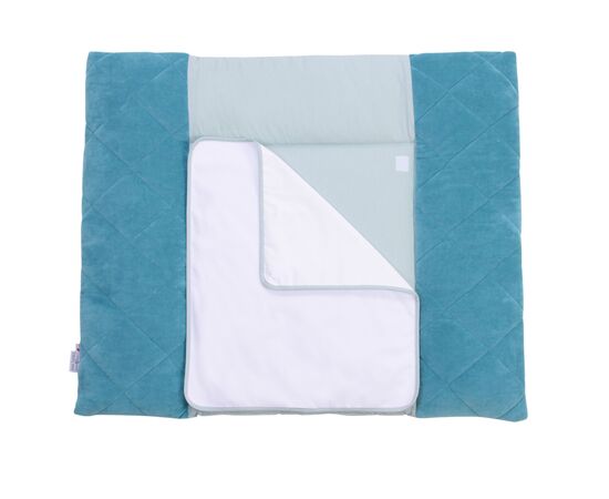 Пеленальный матрасик Верес Velour Aquamarine 72х80 см (429.1), изображение 2 Пеленальный матрасик Верес Velour Aquamarine 72х80 см (429.1), изображение 2