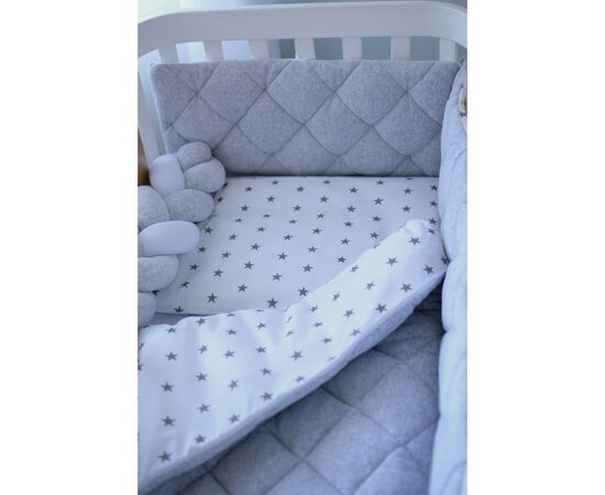 Детский постельный набор Верес "Velour Grey stars" (5 ед ) (218.14), изображение 6 Детский постельный набор Верес "Velour Grey stars" (5 ед ) (218.14), изображение 6