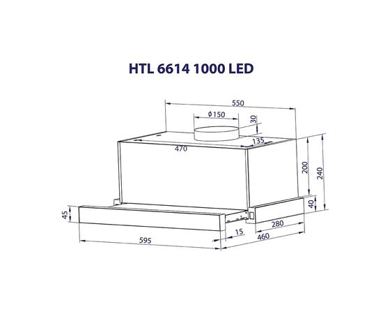 Вытяжка кухонная Minola HTL 6614 BL 1000 LED (HTL6614BL1000LED), изображение 12 Вытяжка кухонная Minola HTL 6614 BL 1000 LED (HTL6614BL1000LED), изображение 12