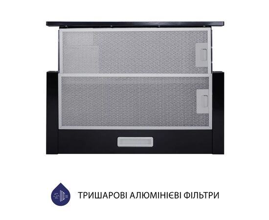 Вытяжка кухонная Minola HTL 6614 BL 1000 LED (HTL6614BL1000LED), изображение 2 Вытяжка кухонная Minola HTL 6614 BL 1000 LED (HTL6614BL1000LED), изображение 2