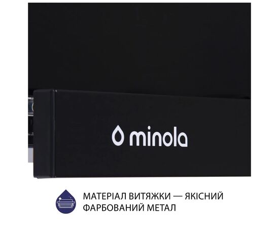 Вытяжка кухонная Minola HTL 6614 BL 1000 LED (HTL6614BL1000LED), изображение 9 Вытяжка кухонная Minola HTL 6614 BL 1000 LED (HTL6614BL1000LED), изображение 9