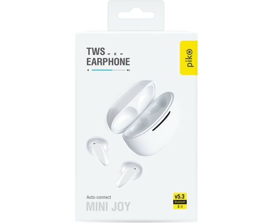 Наушники Piko TWS-MiniJoy White (1283126583421), изображение 2 Наушники Piko TWS-MiniJoy White (1283126583421), изображение 2