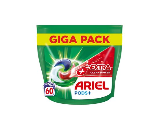 Капсули для прання Ariel Pods All-in-1 + Сила екстраочищення 60 шт. (8001090804969)