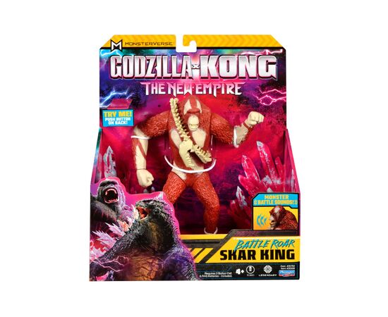Фигурка Godzilla vs. Kong Скар Кинг готов к бою (звук) (35508G), изображение 5 Фигурка Godzilla vs. Kong Скар Кинг готов к бою (звук) (35508G), изображение 5
