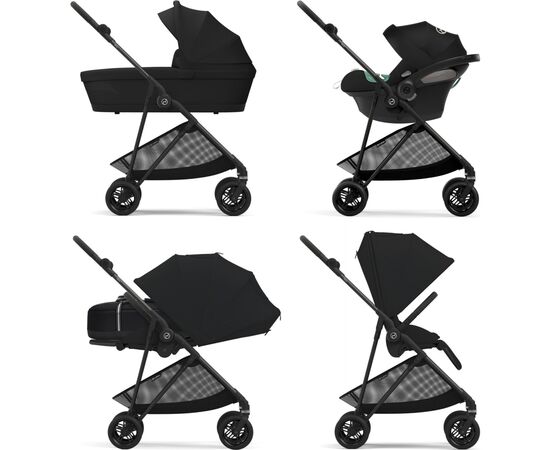 Коляска Cybex Melio Carbon Magic Black (524000013), изображение 9 Коляска Cybex Melio Carbon Magic Black (524000013), изображение 9