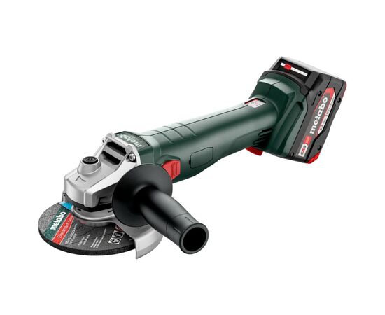 Шліфувальна машина Metabo W 18 L 9-125 Quick, 125мм, 18V. 2х5.2Ah, metaBOX 165 L (602249650)
