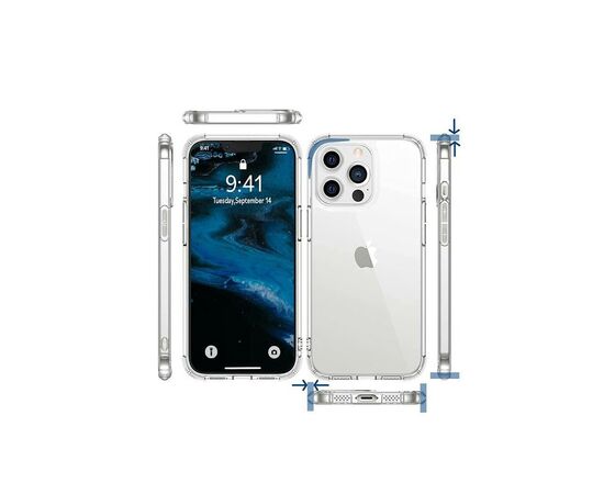 Чехол для моб. телефона BeCover Anti-Shock Apple iPhone 13 Pro Clear (706981), изображение 2 Чехол для моб. телефона BeCover Anti-Shock Apple iPhone 13 Pro Clear (706981), изображение 2
