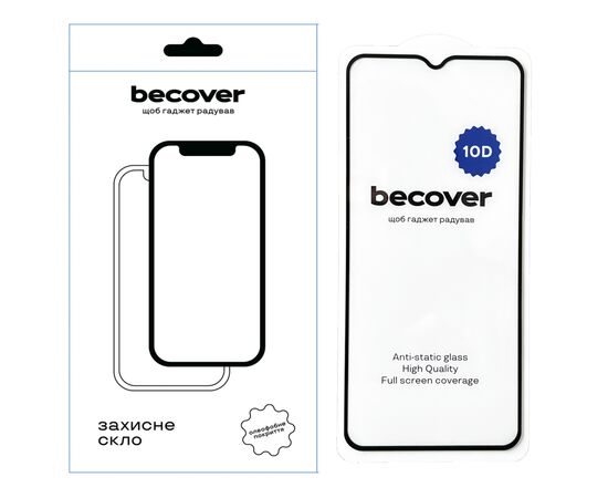 Скло захисне BeCover Nokia G22 10D Black (711521)