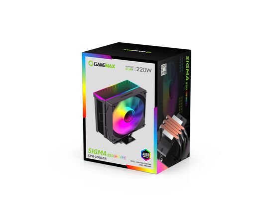 Кулер до процесора Gamemax Sigma 550 Infinity BK, зображення 10 Кулер до процесора Gamemax Sigma 550 Infinity BK, зображення 10