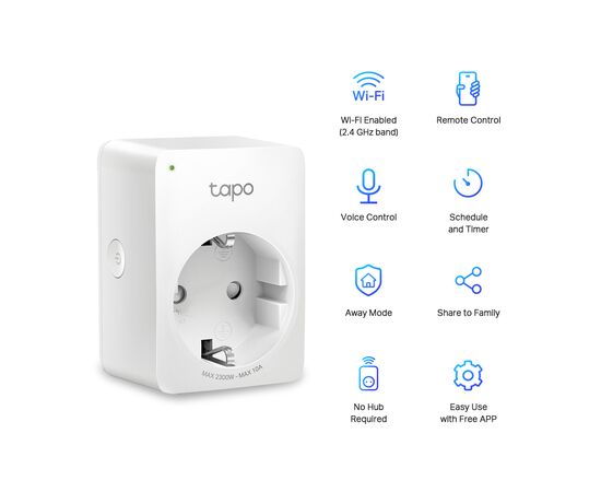 Камера видеонаблюдения TP-Link TAPO P100 (TAPO-P100), изображение 3 Камера видеонаблюдения TP-Link TAPO P100 (TAPO-P100), изображение 3