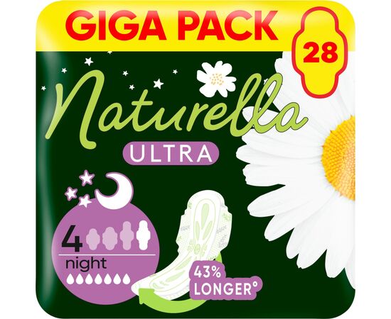 Гігієнічні прокладки Naturella Ultra Night (Розмір 4) 28 шт. (4015400624363/8006540399521)