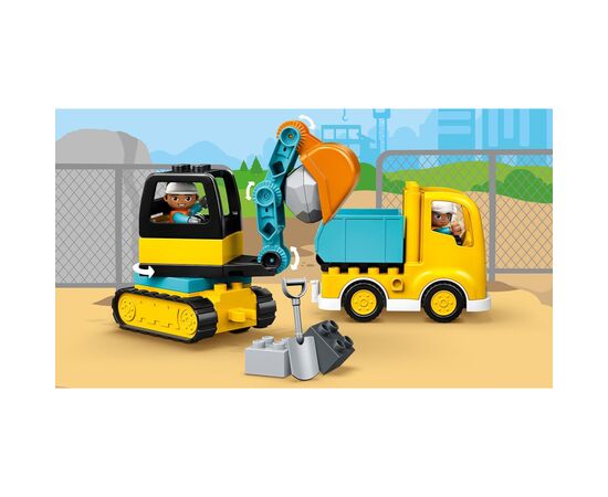 Конструктор LEGO Вантажівка і гусеничний екскаватор (10931), зображення 11 Конструктор LEGO Вантажівка і гусеничний екскаватор (10931), зображення 11