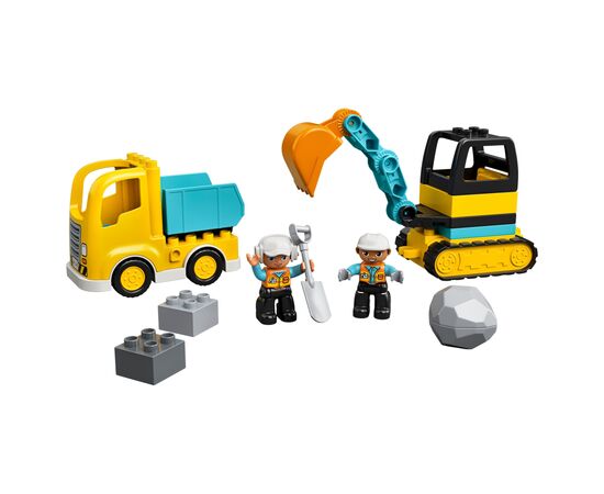 Конструктор LEGO Вантажівка і гусеничний екскаватор (10931), зображення 2 Конструктор LEGO Вантажівка і гусеничний екскаватор (10931), зображення 2