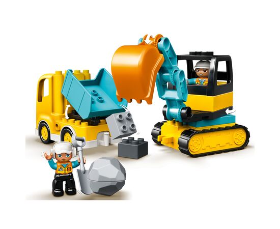 Конструктор LEGO Вантажівка і гусеничний екскаватор (10931), зображення 4 Конструктор LEGO Вантажівка і гусеничний екскаватор (10931), зображення 4
