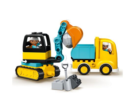 Конструктор LEGO Вантажівка і гусеничний екскаватор (10931), зображення 5 Конструктор LEGO Вантажівка і гусеничний екскаватор (10931), зображення 5