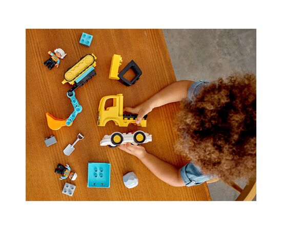 Конструктор LEGO Вантажівка і гусеничний екскаватор (10931), зображення 8 Конструктор LEGO Вантажівка і гусеничний екскаватор (10931), зображення 8