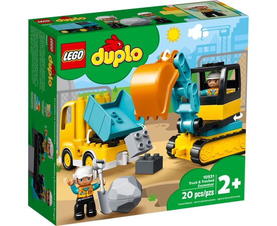 Конструктор LEGO Duplo Town Грузовик и гусеничный экскаватор 20 деталей (10931)