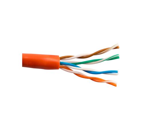 Кабель сетевой ЗЗКМ UTP 305м 4*2*24AWG[0,51] медь[СU] cat.5e, негорючий [LSZH] (70328), изображение 2
