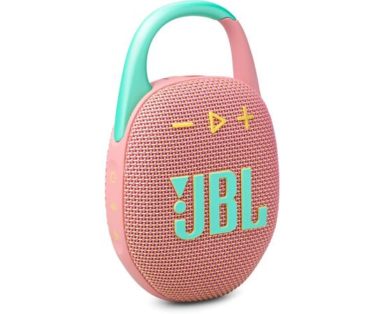Акустическая система JBL Clip 5 Pink (JBLCLIP5PINK), изображение 2 Акустическая система JBL Clip 5 Pink (JBLCLIP5PINK), изображение 2